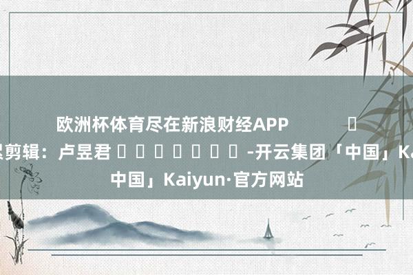 欧洲杯体育尽在新浪财经APP            						连累剪辑：卢昱君 							-开云集团「中国」Kaiyun·官方网站