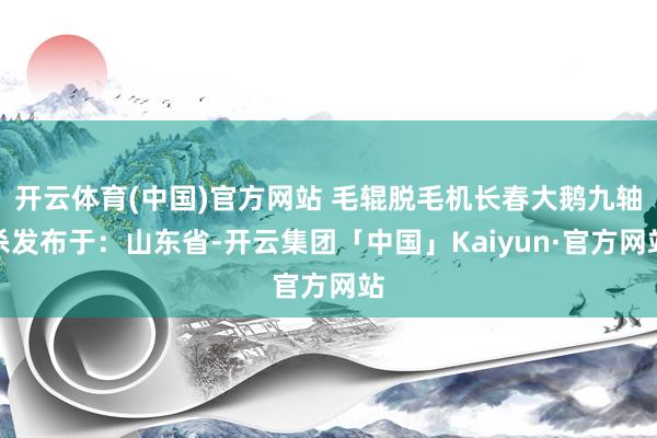 开云体育(中国)官方网站 毛辊脱毛机长春大鹅九轴杀发布于：山东省-开云集团「中国」Kaiyun·官方网站