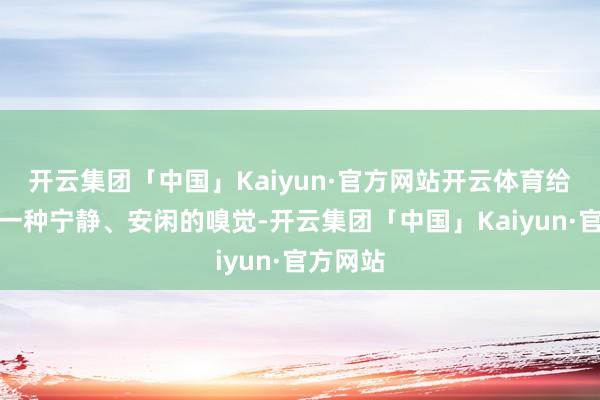 开云集团「中国」Kaiyun·官方网站开云体育给东谈主一种宁静、安闲的嗅觉-开云集团「中国」Kaiyun·官方网站
