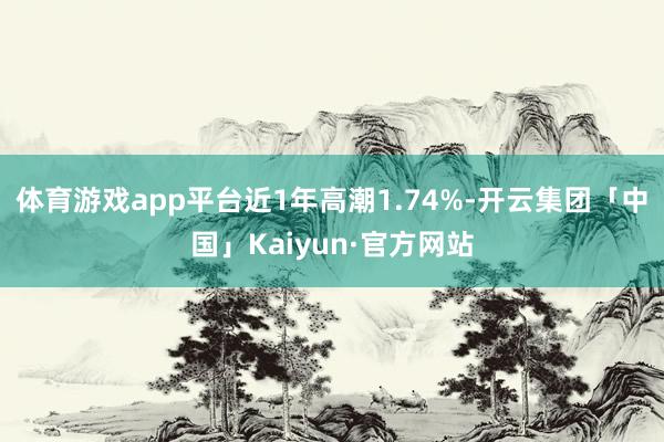 体育游戏app平台近1年高潮1.74%-开云集团「中国」Kaiyun·官方网站